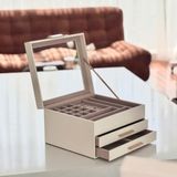  Hộp đựng trang sức, kính mắt, phụ kiện trang điểm có nắp kính Songmics 