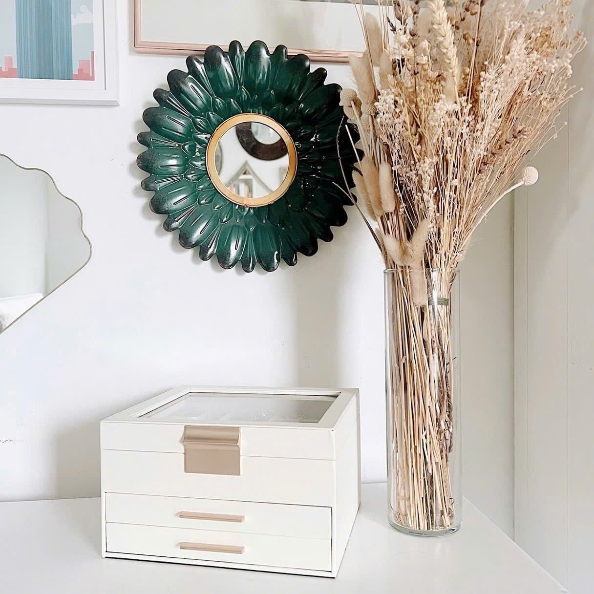  Hộp đựng trang sức, kính mắt, phụ kiện trang điểm có nắp kính Songmics 