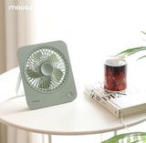  Quạt tích điện mini Mooas sạc không dây 