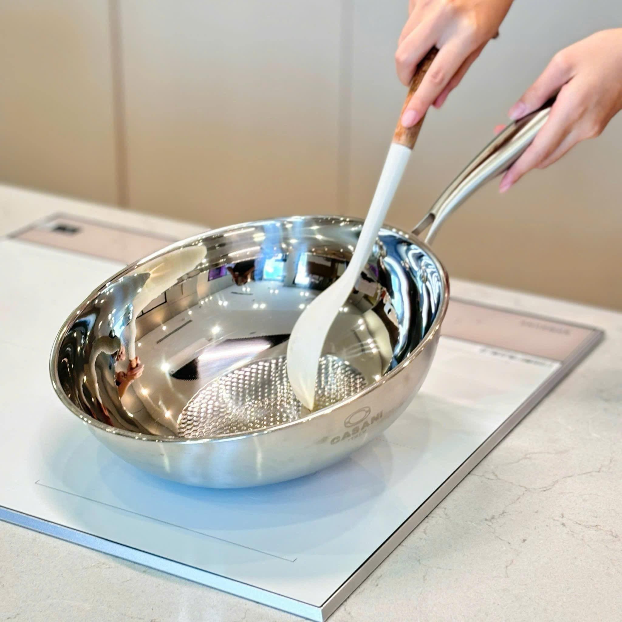  Chảo Sâu Lòng Không Gỉ Cucina Casani 