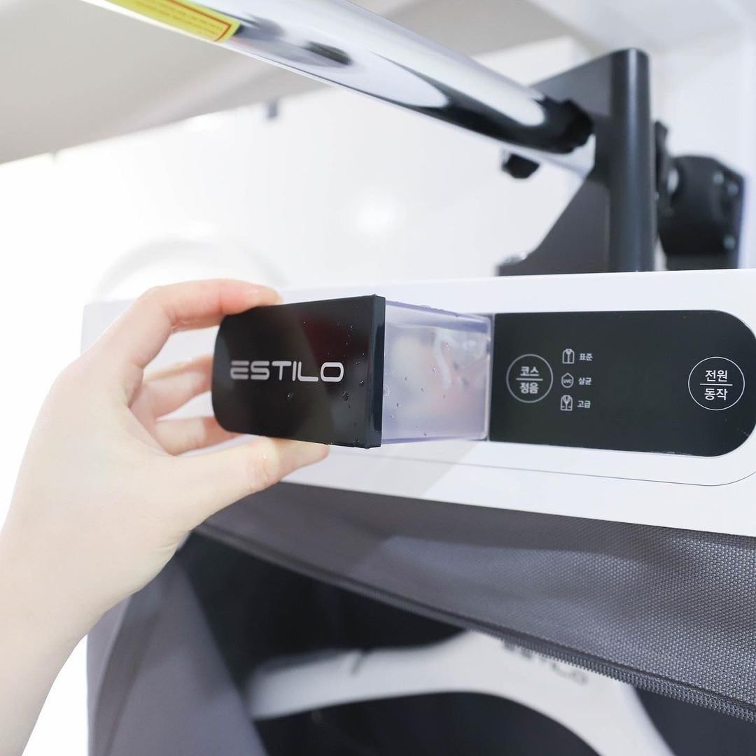  Tủ giặt sấy Estilo ILS-100VWSB nhỏ gọn, công nghệ giặt sấy khử mùi quần áo 