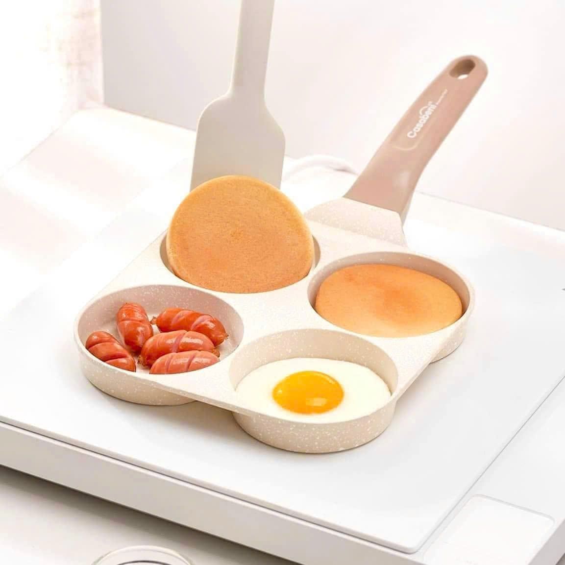  Chảo 4 ngăn chống dính Casabeni IH by Italy 