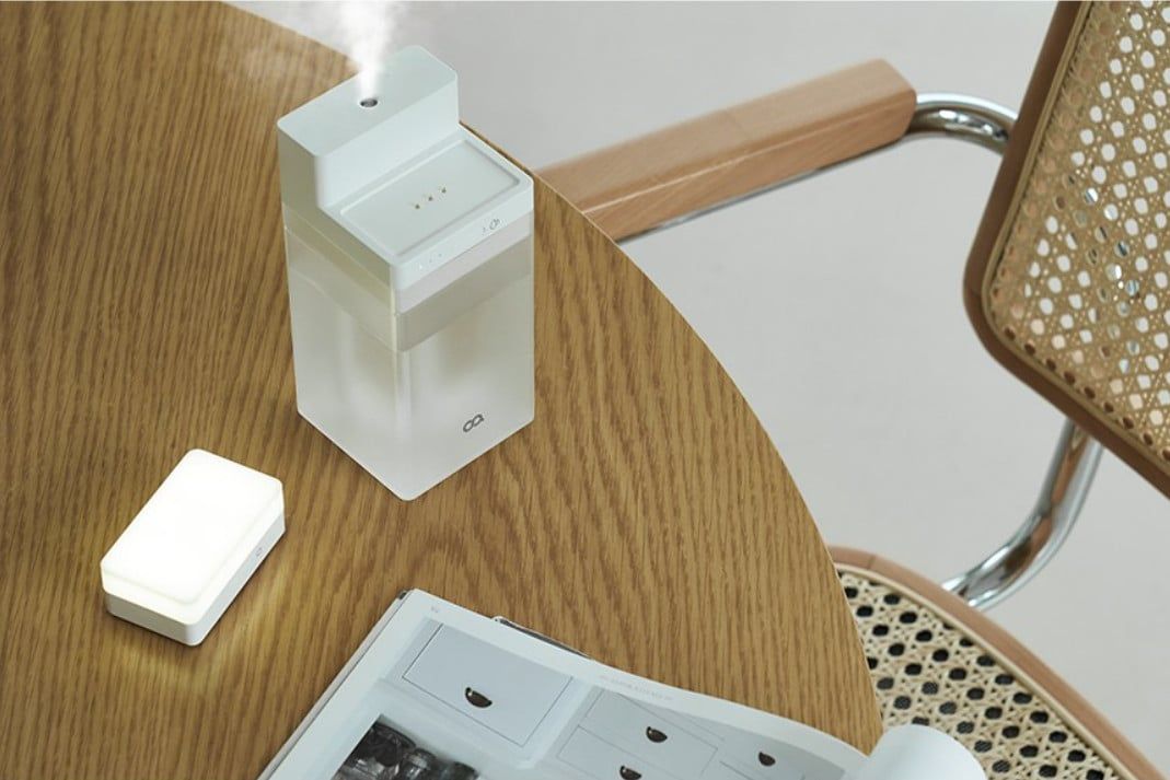  Máy phun ẩm kèm đèn ngủ mini tránh khô họng, an toàn với mọi nhà 