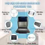  Nồi chiên không dầu cỡ lớn PRINCESS 12L thông minh và tiện lợi 