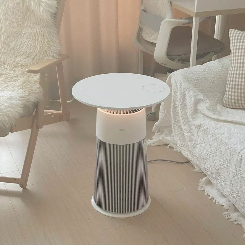  Máy lọc không khí LG Puricare AS062PWHAR sạc không dây, hút xả 360 độ 