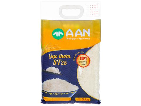 Gạo thơm A An ST25 bao 5kg