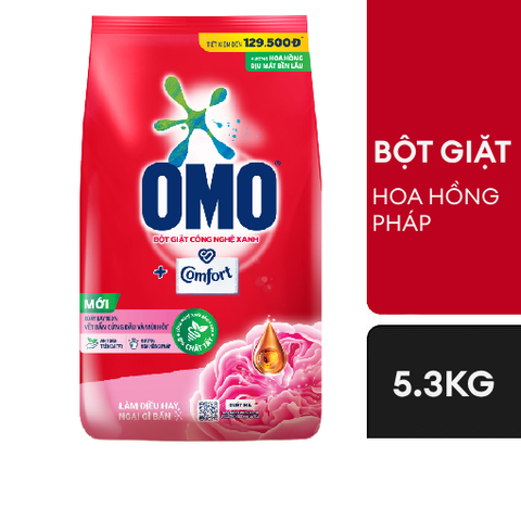 Bột giặt Omo comfort tinh dầu thơm ngất ngây 5.3kg