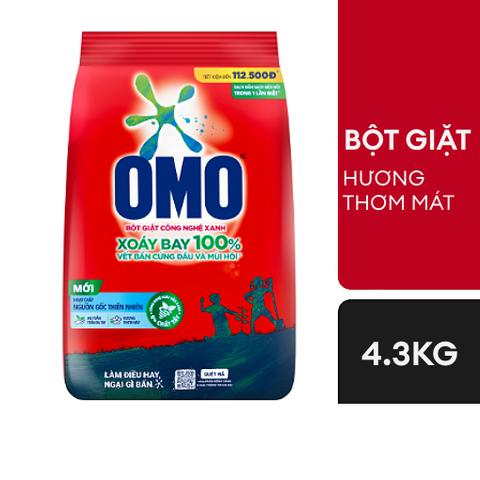 Bột giặt Omo nguồn gốc thiên nhiên 4.3kg