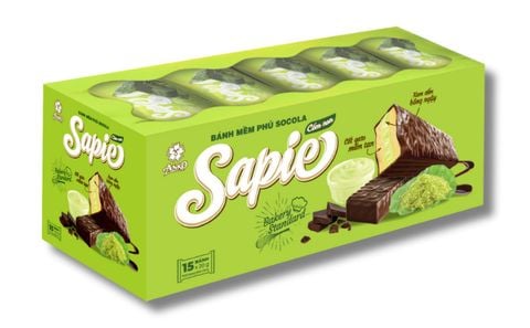 Bánh mềm phủ socola Sapie hộp 300g