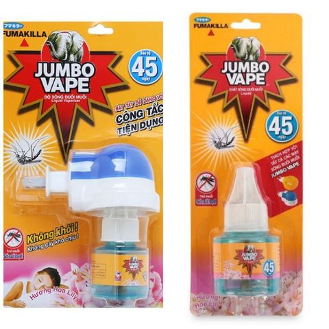 Chất xông đuổi muỗi Jumbo Vape hương hoa Lily 34ml