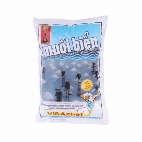 Muối biển Visachef hạt to 1kg