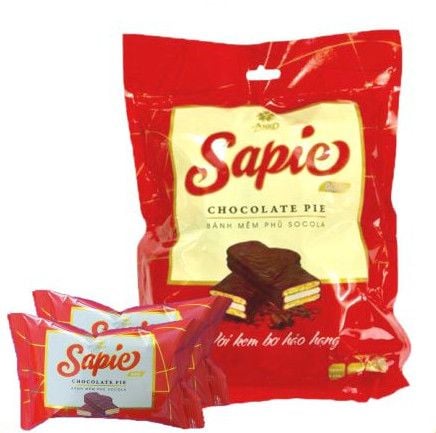 Bánh mềm phủ socola Sapie Anko gói 180g