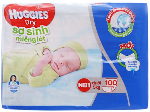 Miếng lót Huggies NB1 100 miếng