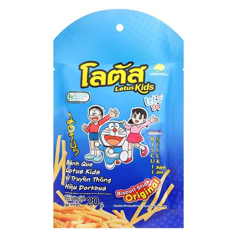 Bánh que Lotus Kids vị truyền thống Dorkbua gói 20g