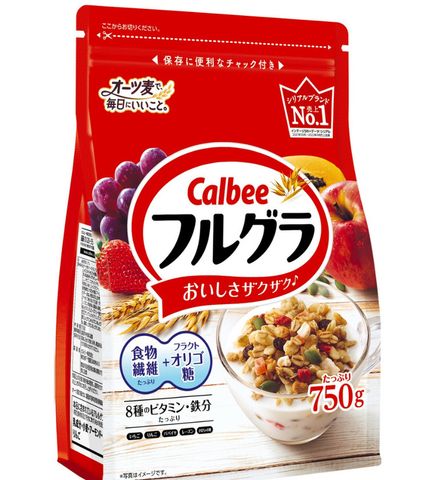 Ngũ cốc calbee đỏ gói 750g