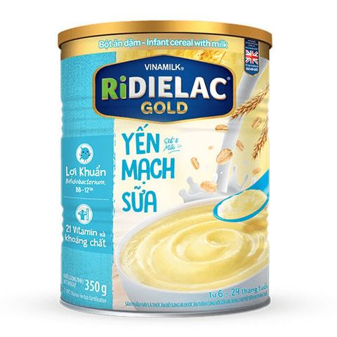 Bột ăn dặm Ridielac Gold yến mạch sữa