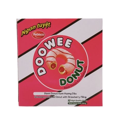 Bánh Dowee Donut kem dâu hộp 290g