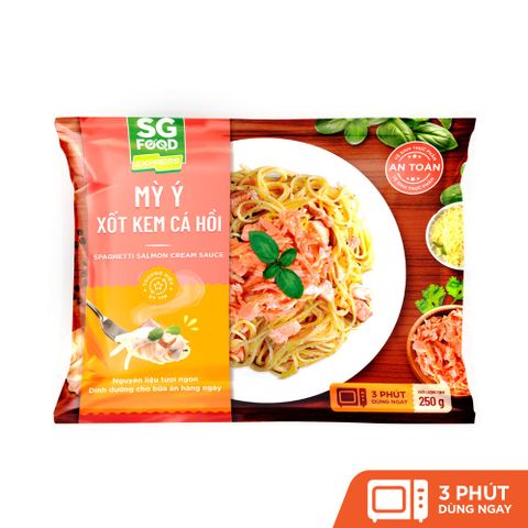 Mì ý xốt kem cá hồi SG Food 250g