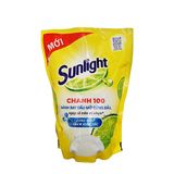 Nước rửa chén Sunlight chanh 100 Công nghệ sạch siêu tốc 1.4kg