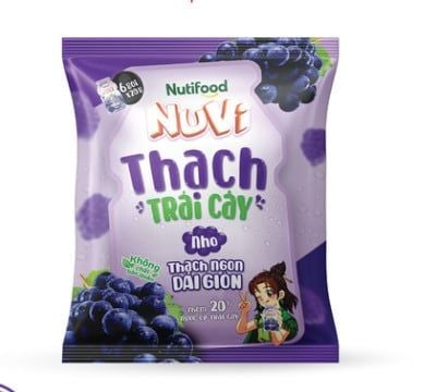Kẹo Nuvi thạch trái cây vị nho 120g