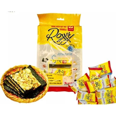 Bánh rong biển kẹp hạt Granola Roxxy gói 135g