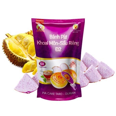 Bánh Pía Mỹ Ngọc Đ2 khoai môn sầu riêng 1/2 trứng túi 360g