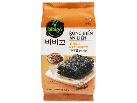 Rong biển ăn liền Bibigo vị BBQ gói 5g