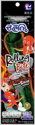 Rong biển cuộn nướng giòn vị cay Seleco Rolling Bite gói 2.8g