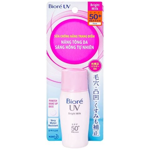 Sữa chống nắng Biore Bright hồng 30ml