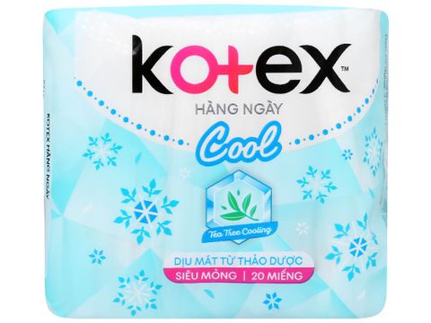 Băng vệ sinh Kotex hàng ngày Cool 20 miếng