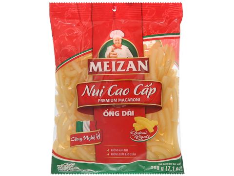 Nui cao cấp Meizan ống dài gói 200g