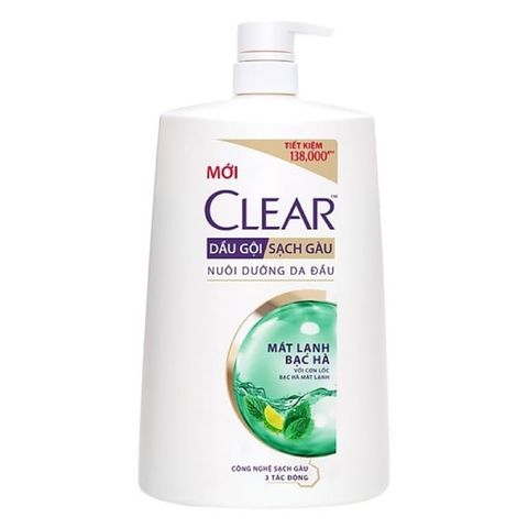 Dầu gội Clear mát lạnh bạc hà 1.4kg