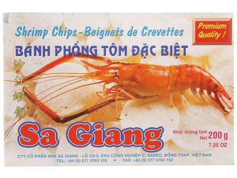 Bánh phồng tôm Sa Giang hộp 200g