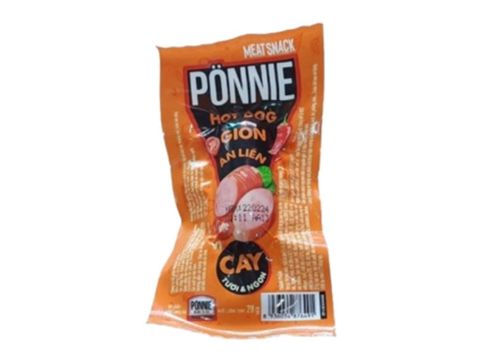 Hot Dog Ponnie giòn ăn liền cái 28g