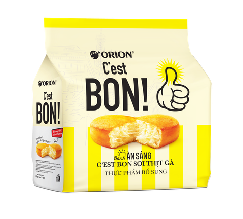 Bánh ăn sáng C'est Bon sợi thịt gà gói 136g