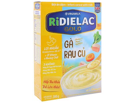 Bột ăn dặm Ridielac Gold gà rau củ