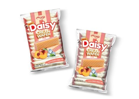 Bánh kem xốp Daisy Đào bạc hà