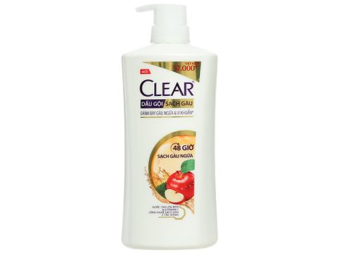 Dầu gội Clear 48h sạch gàu ngứa 630g