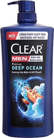 Dầu gội Clear Men hương gió biển & Hổ phách 600g