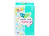Băng vệ sinh laurier Fresh&Free siêu thấm siêu mỏng cánh 20 miếng