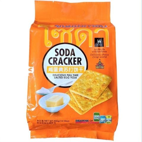 Bánh Soda Cracker Salted egg Yolk gói 400g