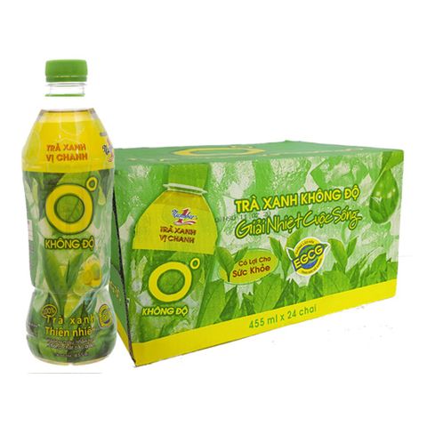Trà xanh không độ chanh thùng 500ml*24chai