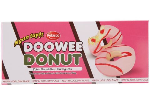 Bánh Dowee Donut kem dâu hộp 145g