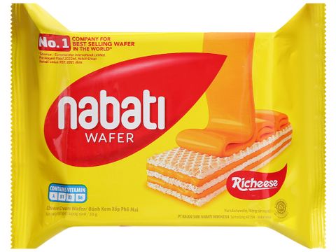 Bánh kem xốp Nabati phô mai gói 50g