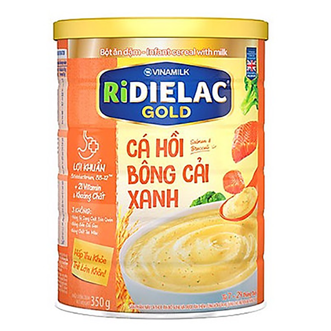 Bột ăn dặm Ridielac cá hồi bông cải xanh