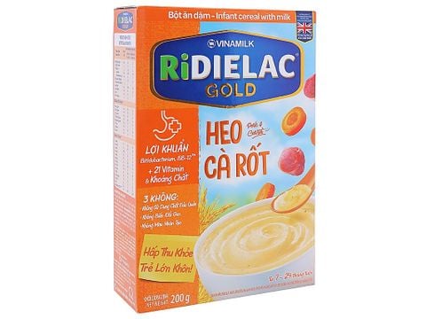 Bột ăn dặm Ridielac Gold heo cà rốt