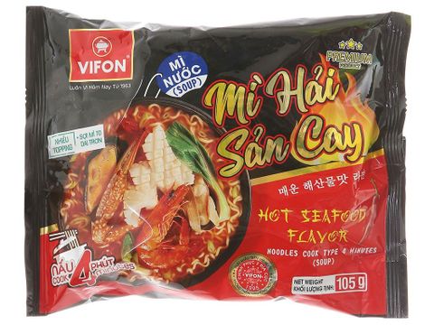 Mì hải sản chua cay Vifon gói 105g
