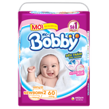 Tã giấy Bobby Newborn 2 60 miếng