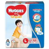 Tã quần Huggies dry L68
