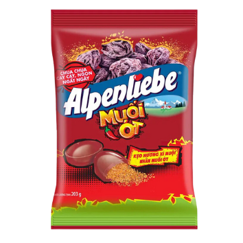 Kẹo Alpenliebe hương xí muội nhân muối ớt gói 203g